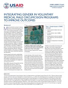 Integrating Gender in Voluntary Medical Male Circumcision Programs to Improve Outcomes
