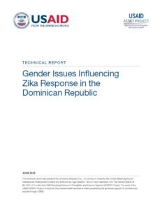 Gender Issues Influencing Zika Response in the Dominican Republic