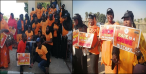 VAPP Act sensitization and rally to Bauchi State Legislators during the 16 Days of Activism Against Gender-Based Violence.  Photo Credit: Amina Garuba