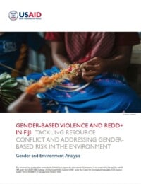 Gender-Based violence and REDD+ in Fiji