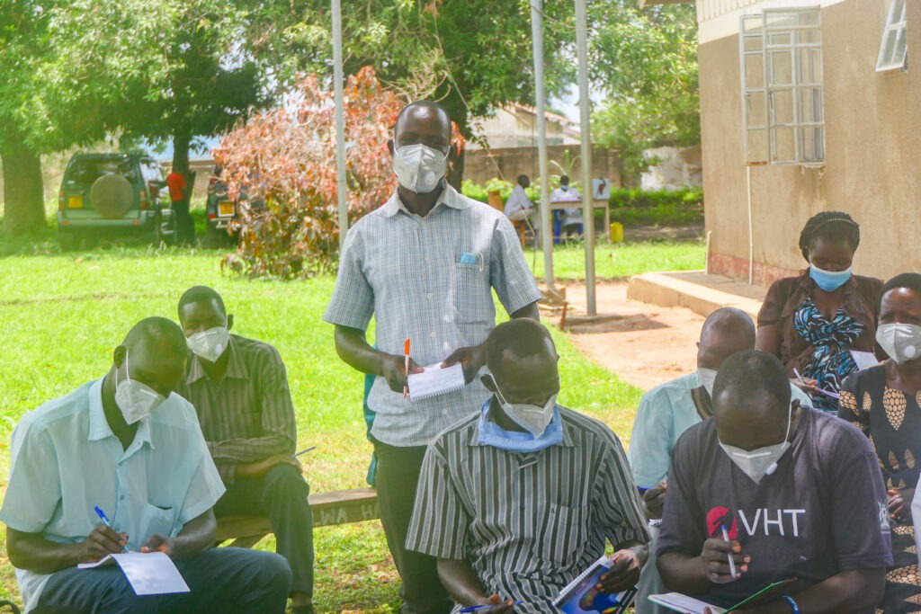 iDARE team Uganda measles vaccination