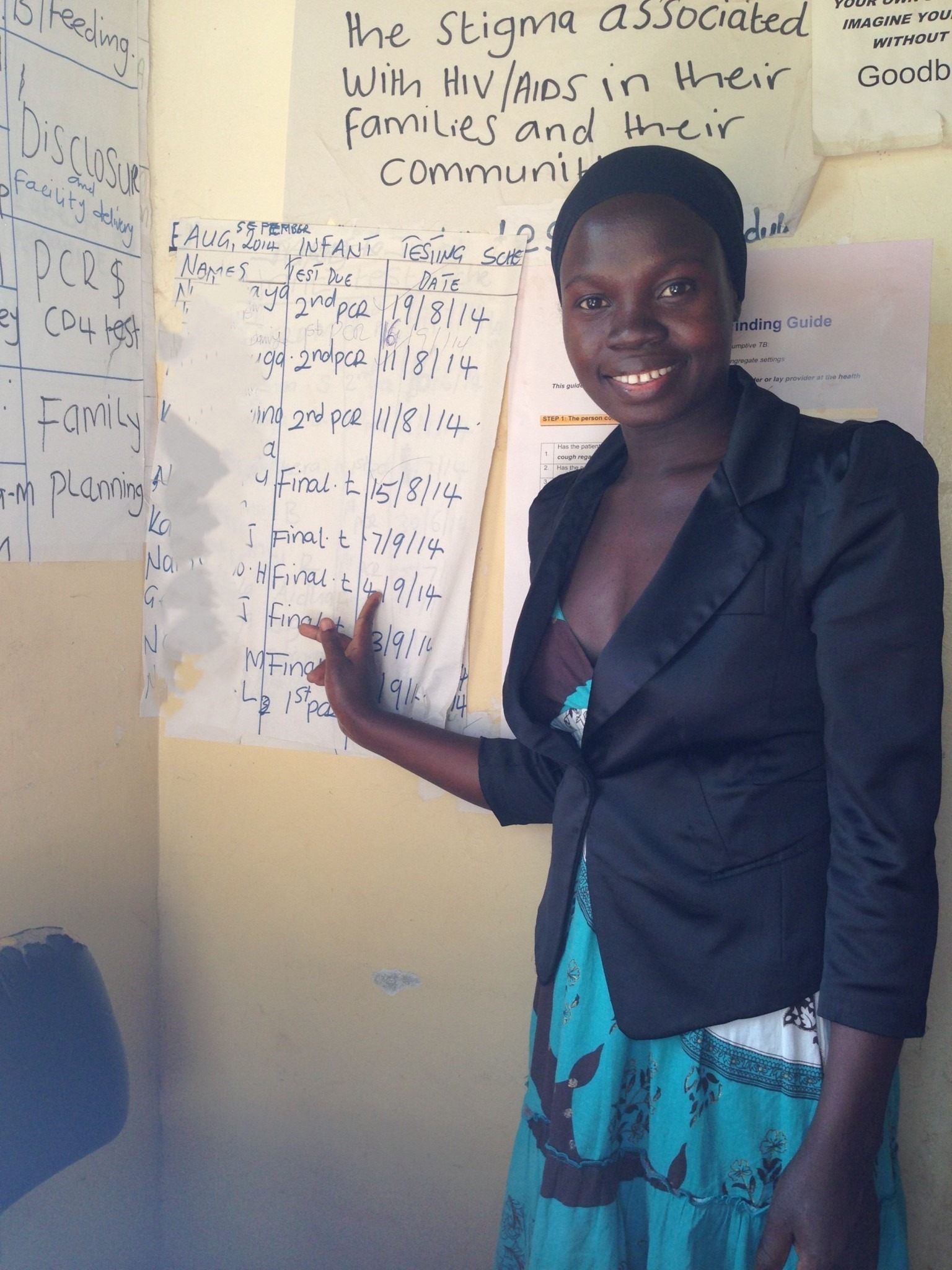 Ms. Shanifa, then a QI team leader at an ASSIST-supported clinic in Eastern Uganda. Photo credit: Taroub Faramand