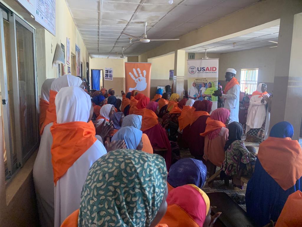 Health education sessions are one way of building awareness about what GBV is, as well as how to prevent and respond to it. In Sokoto State, Nigeria, WI-HER, under USAID IHP, organized sensitization sessions in collaboration with Gender Youth Ambassadors.